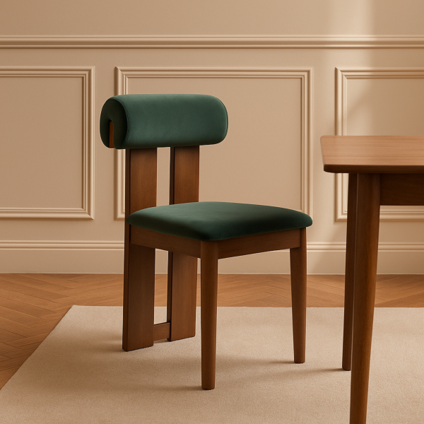 كرسي طعام دالاس - بني واخضر