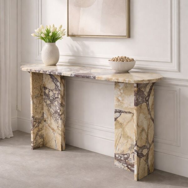 كونسول رخام طبيعي فيولا