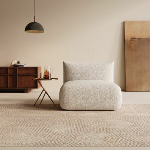 كنبة مفردة مارسيليا - بيج فاتح