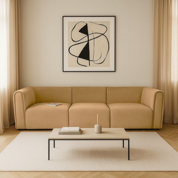 كنبة جيان - 4 مقاعد - بيج