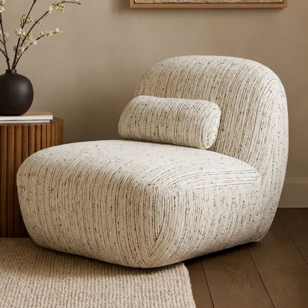 كرسي دوار ريكو - أبيض ومتعدد الالوان