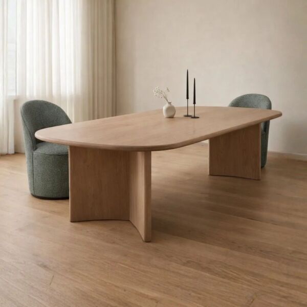 طاولة طعام أورمان - 10 اشخاص - بيج