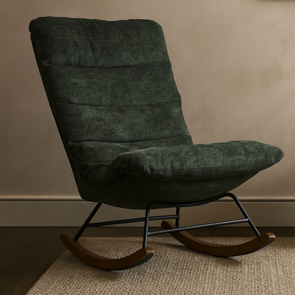 كرسي استرخاء هزاز مدونا - اخضر