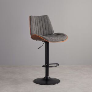 كرسي مرتفع قابل للارتفاع والتعديل بستيمل - رمادي غامق