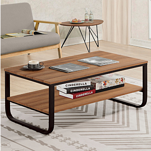 طاولة قهوة رووم - اسود وبني فاتح