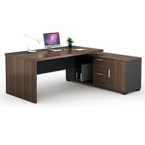 مكتب + زاوية مكتب + أدراج محمولة تلسا