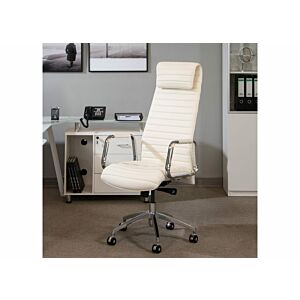 كرسي مكتب ظهر مرتفع أبيض سبوليتو