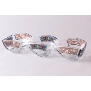 صحن مكسرات ثلاثي مذهب