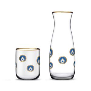 طقم شراب مذهب 3 قطع لايا