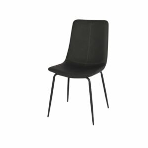 كرسي طعام ماربل - رمادي غامق واسود