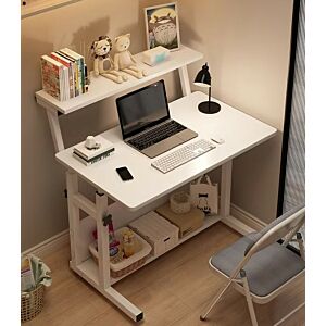 طاولة مكتب كوني صغيرة برفين - أبيض