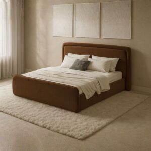 سرير كينغ ايدوان 180x200 سم - بني غامق