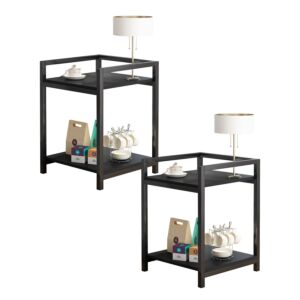 طاولة جانبية قطعتين باسل - اسود