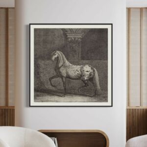 لوحة جدارية مولتول 140x140 سم - برواز اسود