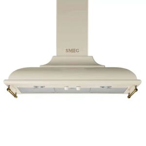 شفاط سميج 90 سم تصميم حائط كورتينا - كريمي ونحاسي