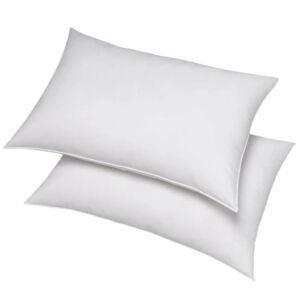 طقم وسادة كلاسيك - قطعتين - ابيض