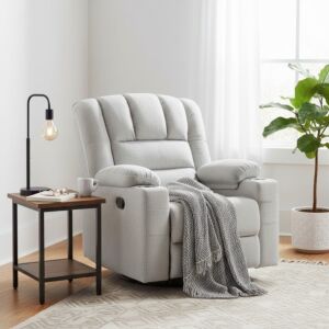 كرسي استرخاء هزاز ودوار اريا - رمادي فاتح