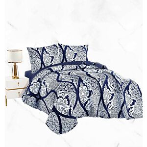 طقم لحاف كينغ شاين 4 قطع مشجر