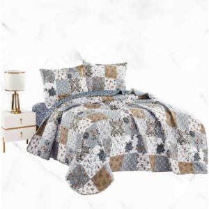 طقم لحاف كينغ ليزا 4 قطع مشجر