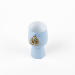 وعاء تقديم حجم صغير من أزهى - ازرق وذهبي