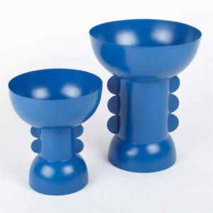 وعاء تقديم حجم كبير من أزهى - ازرق