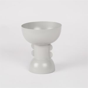 وعاء تقديم حجم كبير من أزهى - رمادي