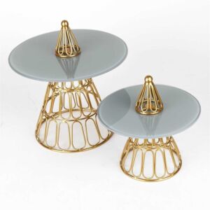 حامل كيك حجم صغير من ستيفنسون - رمادي