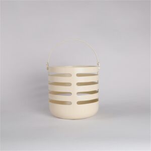 حامل شموع سلة كبيرة من أزهى - بيج