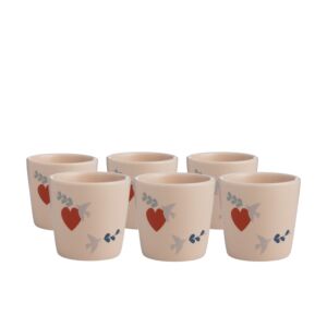 طقم فنجان قهوة من بيلينا - 6 قطع - متعدد الالوان