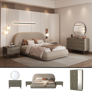  غرفة نوم ديڤاين كينج- 7 قطع