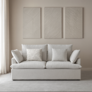 كنبة ثنائية ريمان - رمادي فاتح