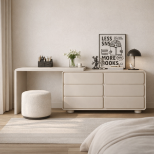 طاولة تزيين بريلا - كريمي