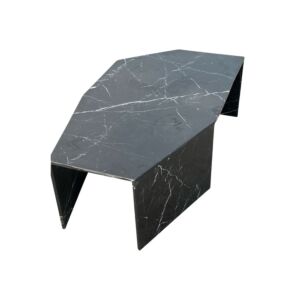 طاولة قهوة رخام رونو - اسود