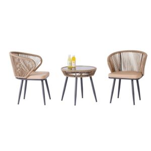 طقم جلسة خارجية 3 قطع ايلا - بيج