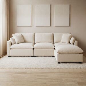 كنب زاوية مودولار كلاود لاين - بيج