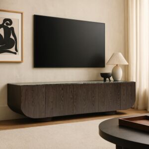 طاولة تلفزيون باولا - بني واخضر