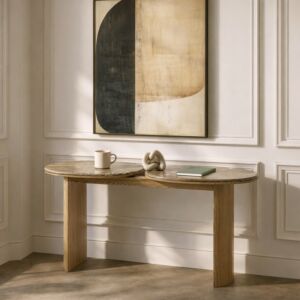 كونسول من مجموعه لوسيرا - رخام طبيعي - بيج وبني