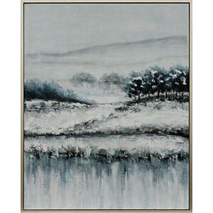 لوحة زيتية يدوية فروزن لاندسكيب