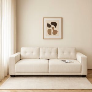 كنبة روشينا - 3 مقاعد 210 سم - اوف وايت