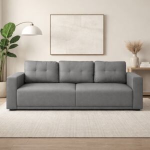 كنبة روشينا - 3 مقاعد - رمادي غامق