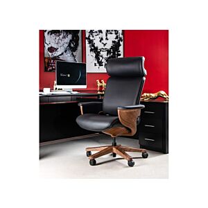 كرسي مكتب ظهر مرتفع نوميكس - أسود