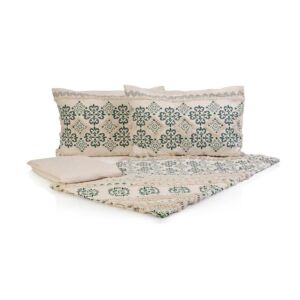 طقم مفرش سرير رانيشا 4 قطع حجم ملكي - 193×203 سم