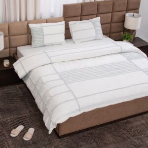 طقم مفرش سرير حجم ملكى  193X203 سم  4 قطع شودو