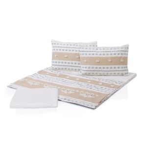 طقم مفرش سرير حجم ملكى 193×203 سم 4 قطع - رايلي