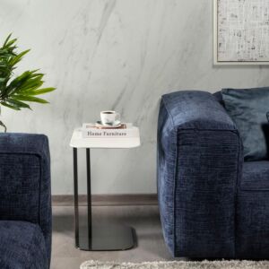 طاولة جانبية لابو - أبيض واسود