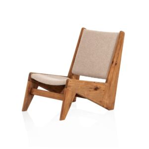 كرسي بدون أيدي لون بيج ناندي