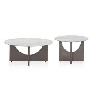 طقم طاولات قهوة 2 قطعة فوموتوس