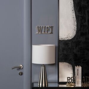 ديكور جداري حجم صغير أساري - فضي