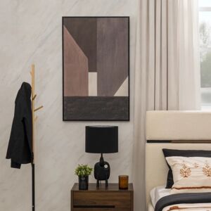 لوحة جدارية فنية بافان - اسود