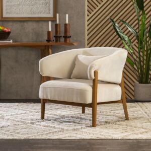 كرسي مفرد اينكور - بيج فاتح وبني